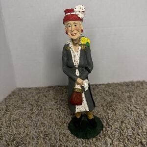Figurine Hanford's Marge Crunkleton Lincoln County Garden Club Lady In Polkadot